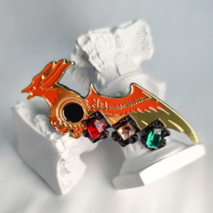 自制ff14周边职业量谱胸针金属徽章diy收藏白魔黑魔赤魔学者召唤