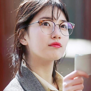 韩版当你沉睡时秀智同款眼镜框复古玳瑁色板材框近视全框纯钛眼镜