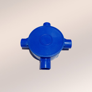 3分16型四通司令箱圆四通加厚分线盒屋顶四叉接线盒多颜色pvc阻燃