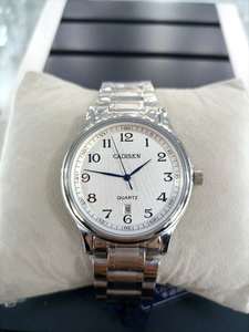 正品专柜卡迪森石英男式手表实心钢带数字表盘休闲时尚简约男腕表