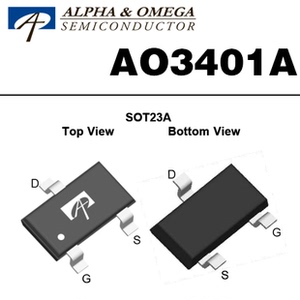 代理aos美国万代 sot-23 x15v3k a03401a mos管 原厂渠道100%原装