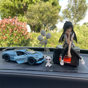 雪乃汽车摆件个性高档车载香水香薰持久淡香漂亮车内装饰品大全