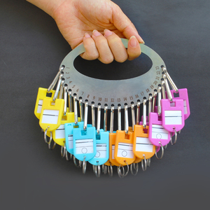 超大型钥匙盘80位管理圆盘板锁匙收纳多圈环包租婆整理可标记神器