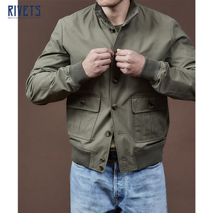 valstar 意大利产 经典防水a1男士飞行夹克雅痞修身 407a.b002