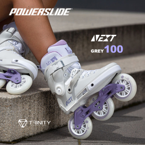 Powerslide宝狮莱NEXT GREY 100轮滑鞋大三轮休闲刷街鞋成人