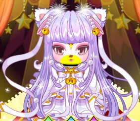 奥比岛 绝版套装 白狐玄霜五件套 有特殊动作 含表情