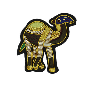 纯手工印度丝徽章骆驼高端大牌衣服大衣高档刺绣布贴