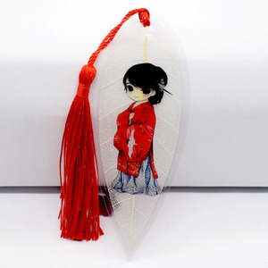 中国风经典卡通古装汉服美女版仙气仙女创意叶脉书签精美礼品书签