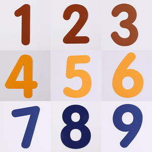 儿童2一周岁生日布置咖色无纺布毛毡数字100男女宝宝满月百天装饰