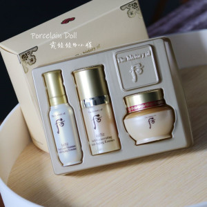 whoo后秘贴修护循环三件套套装24ml小样套盒面霜精华液 23年后