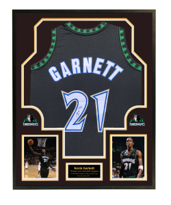 kg凯文加内特 亲笔签名 森林狼队球衣 含sa证书 收藏