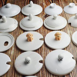 陶瓷杯盖子配盖可爱