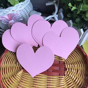 粉色大号爱心卡 爱心形情人节告白卡纸节日贺卡空白卡生日卡片