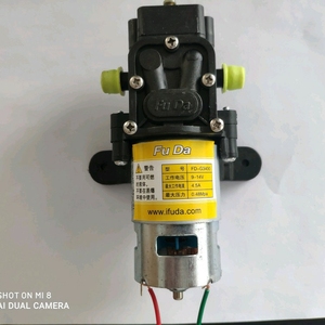 福达FuDa12v水泵电动喷雾器配件电机马达高压泵隔膜泵回流智能泵