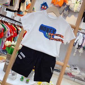 000人付款淘宝十格儿2022年时尚童装男童上衣衬衫洋气清爽潮童纯棉