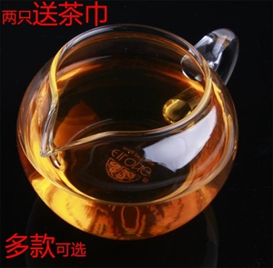 加厚分茶器简易加热公道杯苹果茶具茶道茶海可公平玻璃功夫耐热