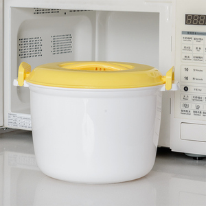 微波炉专用器皿蒸饭煲家用加厚饭锅大小号加热煮米饭盒塑料带盖锅