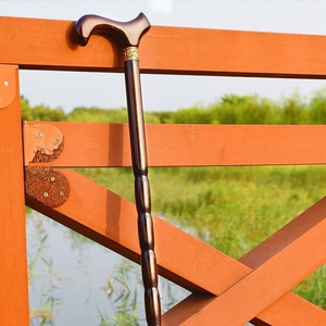 拐棍老人防滑木头手杖轻便单手拐杖老年人用拄棍实木质便携助步器