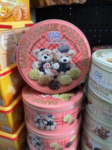 香港代购麦阿思小熊松脆曲奇饼干盒装马来西亚进口下午茶零食400g