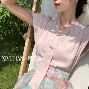 熙雨韩雪纺衬衫女