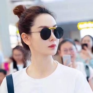 戚薇同款墨镜女夏季2021新款太阳镜近视gm蛤蟆镜街拍小脸防紫外线