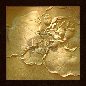 伯爵砂岩 隔断 沙发 客房背景墙 砂岩浮雕壁画 荷叶壁饰 实力厂家