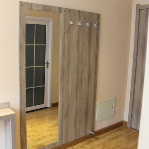 速八快捷酒店 宾馆旅馆客房出租屋简约板式挂衣板 门后壁穿衣镜