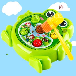 宝宝1-2岁游戏机男孩益智3-6周岁儿童电动打地鼠玩具青蛙打地鼠
