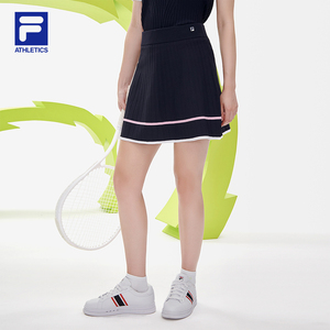 fila 斐乐大满贯官方女2022秋季新款网球裙时尚运动宽松编织短裙