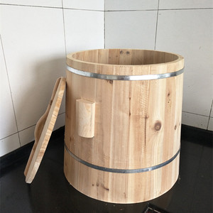 蒸饭木桶定做圆形倒甄商用糯米饭团不锈钢底篦子传统木蒸烤酒蒸笼