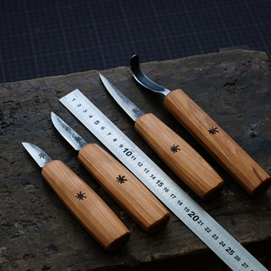 晌午户外雕刻刀组合bushcraft挖勺刀木雕刻刀高硬度碳钢木工刀