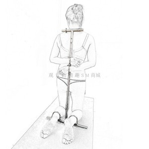新款sm大型k9不锈钢罚跪刑具架驷马训练器狗奴情趣手脚铐捆绑束缚