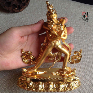 藏传佛教佛像时轮金刚双身时轮金刚/5寸约16cm