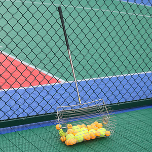 luspeed网球捡球器手推圆筒伸缩便捷式自动捡球快速收球轻便