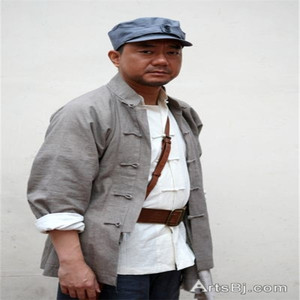 新款游击队武工队演出服陕北农民民兵演员表演服土八路老百姓服装
