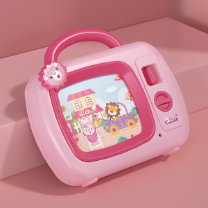 宝丽儿童音乐滚动电视机玩具八音盒女孩男孩早教玩具