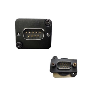 VGA对接直插转换保护免焊线数据连接器DB9延长器DB15面板安装插座