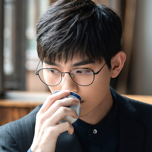 一生一世同款眼镜男文艺斯文败类近视眼镜复古多边形细框可配度数