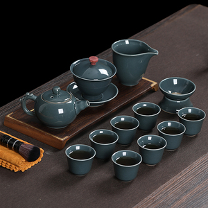 甲馨功夫茶具套装家用整套礼盒茶具办公室会客轻奢高档陶瓷泡茶壶