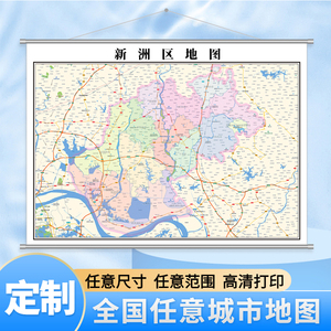 新洲各镇地图图片
