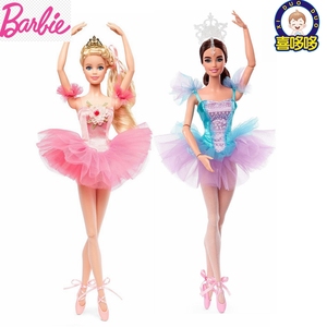 美国Barbie芭比娃娃珍藏芭蕾舞假日祝福女孩生日圣诞礼物正品