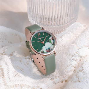 古风中国风手表女ins高颜值学生韩版简约森系学院风复古文艺绿色