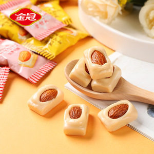 金冠优果奶酥糖1斤扁桃仁杏仁味高颜值硬奶糖果儿童零食散装