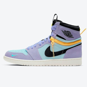 nike耐克篮球鞋男鞋2022冬季新款aj1紫罗兰拉链运动鞋cw6576-500
