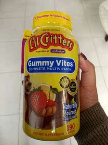 美国直邮l"il critters gummy vites 小熊维生素软糖 190粒 现货