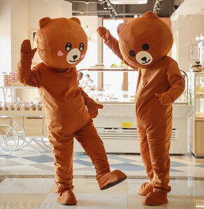 浙江出租抖音同款网红熊人偶服装出租卡通成人布朗熊玩偶衣服租赁
