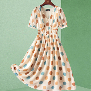 【波点连衣裙雪纺短款】波点连衣裙雪纺短款品牌,价格 - 阿里巴巴