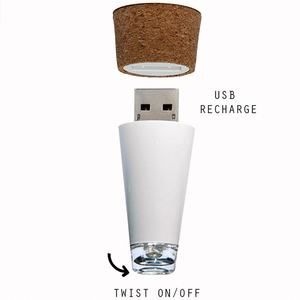 led灯LED可充电发光酒瓶盖软木塞瓶盖创意瓶盖烛光晚餐灯瓶塞灯串