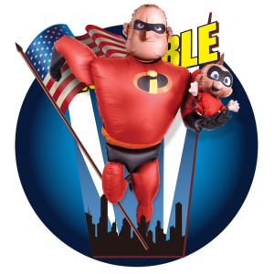 超人总动员超级奶爸铝箔气球新生儿百天生日派对个性装扮铝箔气球