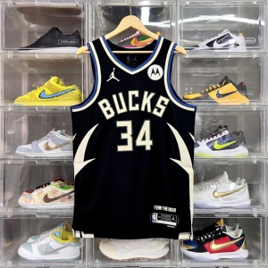 【堂堂】jordan nba 雄鹿 23-24赛季宣告版 字母哥 au 球员版球衣